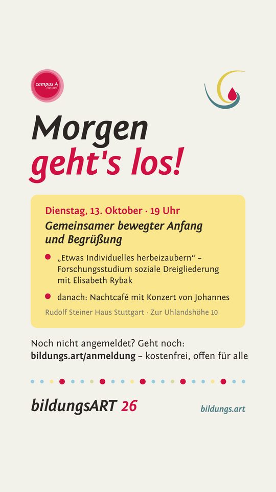 Story: Morgen geht's los